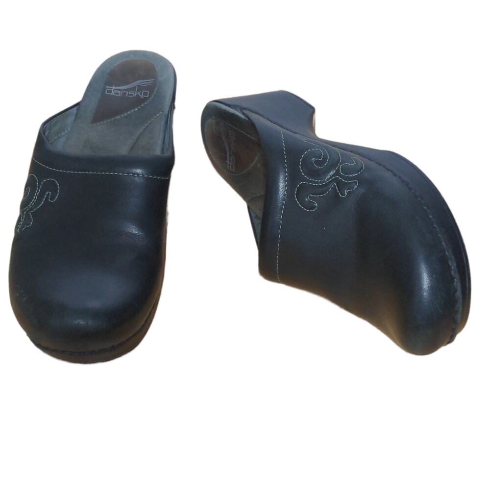 Dansko Embroidered 9821020200 Black Women's Clogs Size EU 41